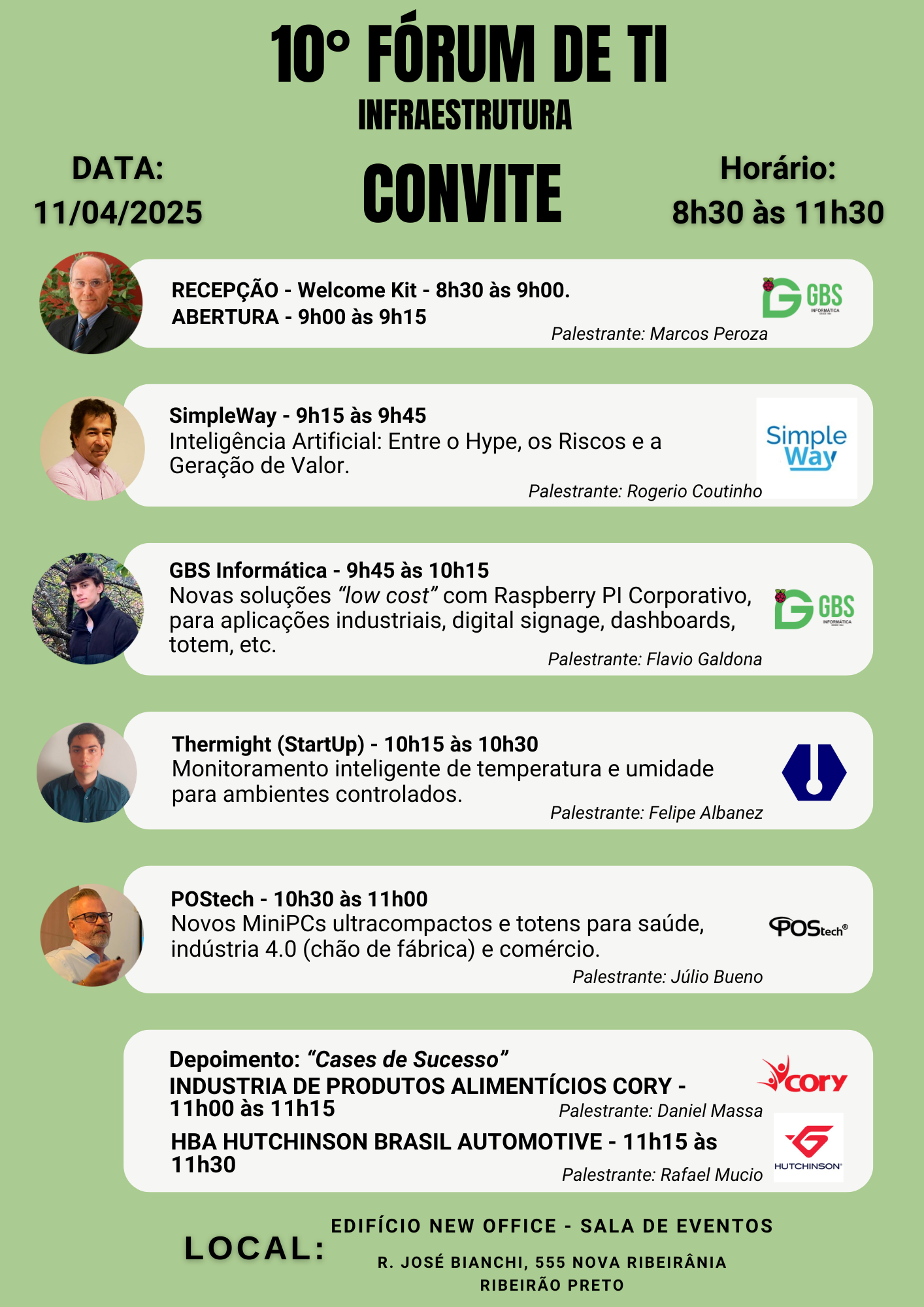 Convite do Evento